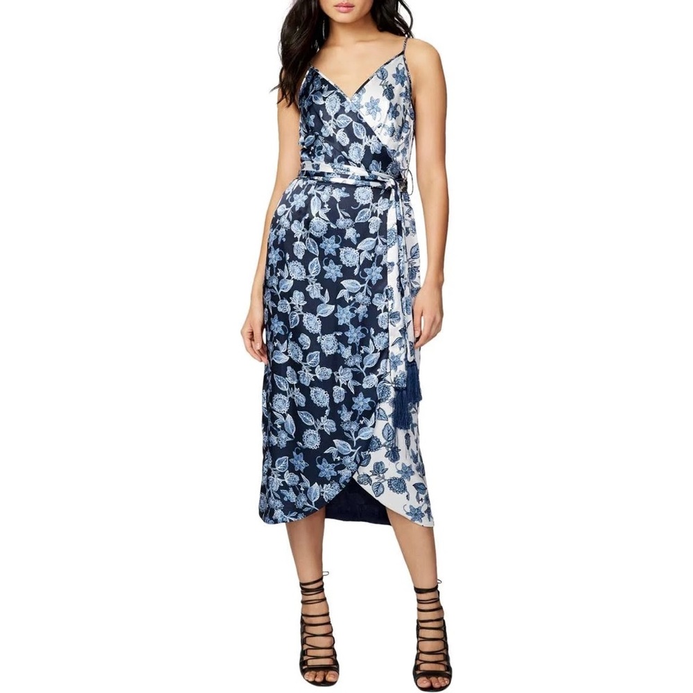 Rachel Rachel Roy Womens Floral Print Adjustable Straps Slip Dress Size 2